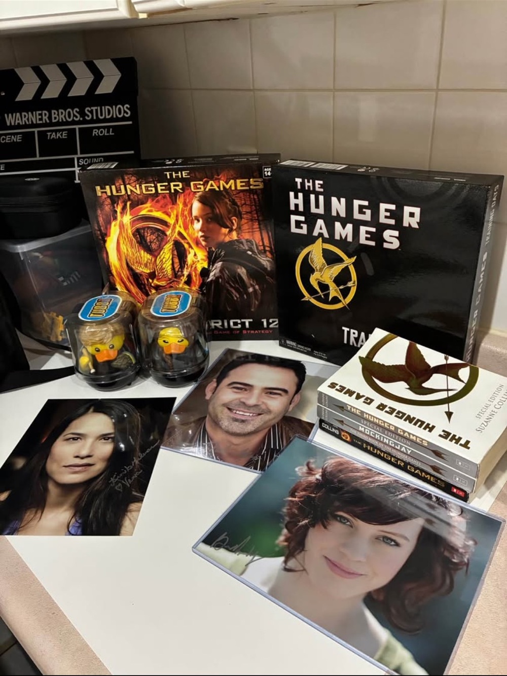 Hunger games movie memorabilia bundle / lot